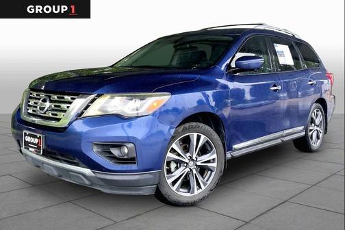 Caspian Blue 2017 Nissan Pathfinder Platinum