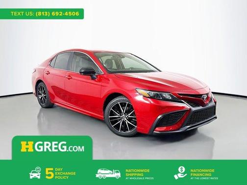 Red 2021 Toyota Camry SE