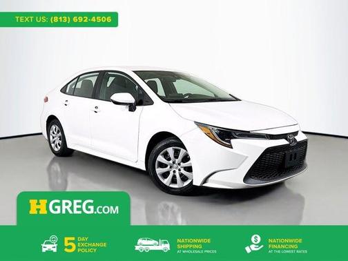 White 2022 Toyota Corolla LE