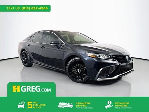 Midnight Black Metallic 2021 Toyota Camry XSE
