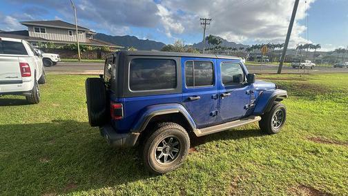 Ocean Blue Metallic Clearcoat 2018 Jeep Wrangler Unlimited Sahara