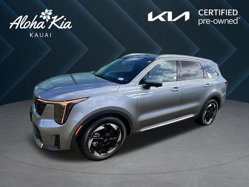 Steel Gray 2025 Kia Sorento Hybrid SX Prestige