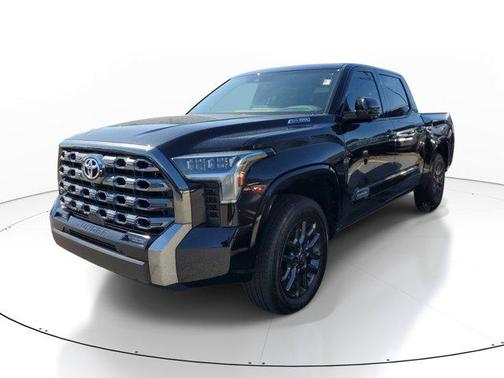 Midnight Black Metallic 2025 Toyota Tundra Hybrid Platinum
