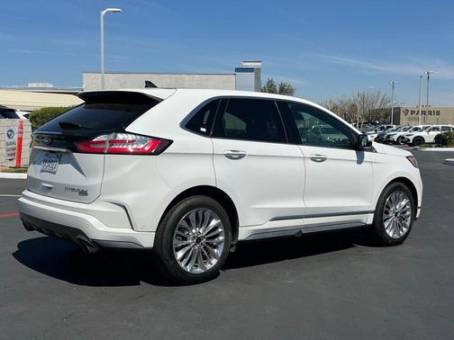 Star White Metallic Tri-Coat 2020 Ford Edge Titanium