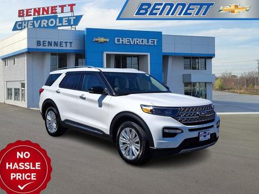 Star White Metallic Tri-Coat 2023 Ford Explorer Limited