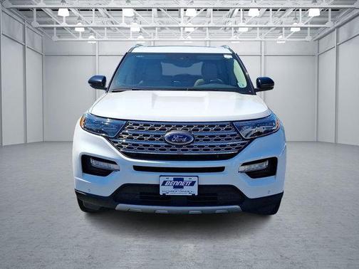 Star White Metallic Tri-Coat 2023 Ford Explorer Limited