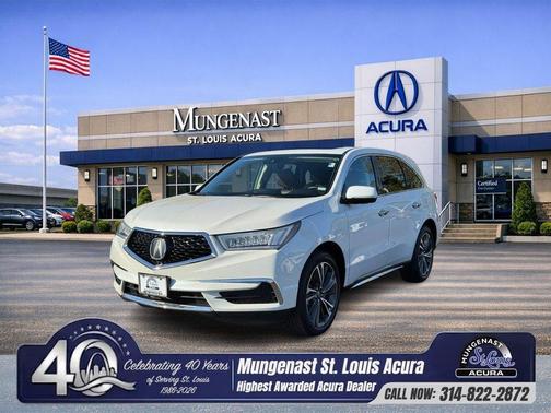 Platinum White Pearl 2020 Acura MDX 3.5L w/Technology Package
