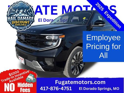 Agate Black Metallic 2025 Ford Expedition Platinum