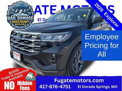 Agate Black Metallic 2026 Ford Explorer Active