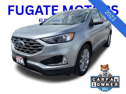 Silver Metallic 2023 Ford Edge Titanium