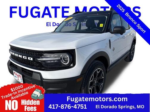 Oxford White 2025 Ford Bronco Sport Outer Banks SUV