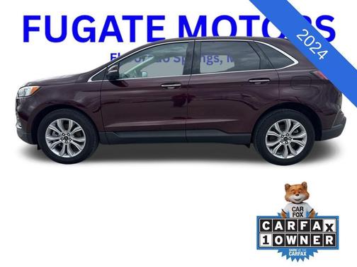 Burgundy 2024 Ford Edge Titanium