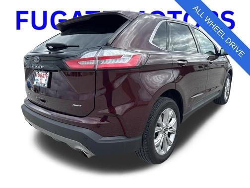 Burgundy 2024 Ford Edge Titanium