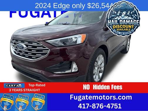 Burgundy 2024 Ford Edge Titanium