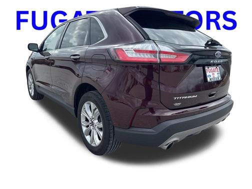 Burgundy 2024 Ford Edge Titanium