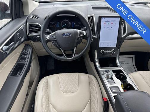 Burgundy 2024 Ford Edge Titanium