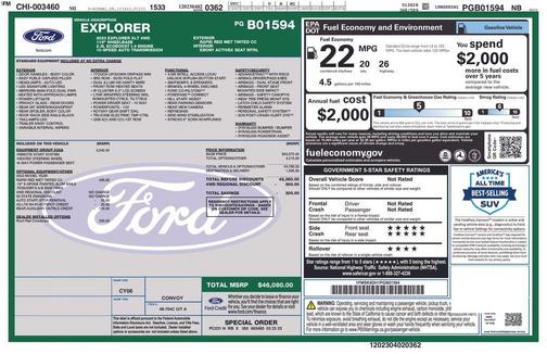 Red Metallic 2023 Ford Explorer XLT