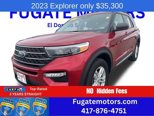 Red Metallic 2023 Ford Explorer XLT