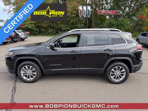 Diamond Black Crystal Pearlcoat 2019 Jeep Cherokee Latitude Plus 4x4