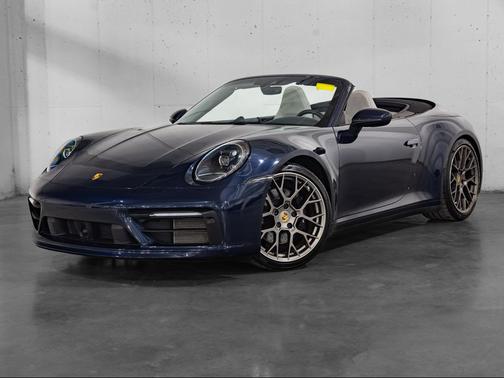 Night Blue Metallic 2020 Porsche 911 Carrera 4S Cabriolet