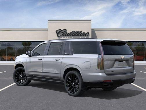 Silver Metallic 2026 Cadillac Escalade ESV Platinum Sport