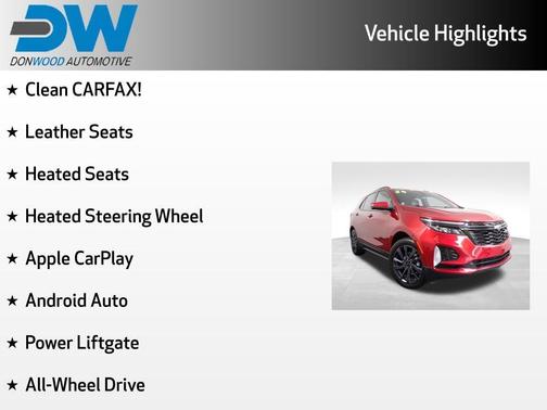 Radiant Red 2024 Chevrolet Equinox RS
