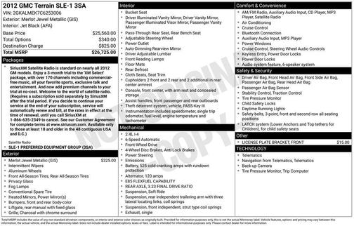 2012 GMC Terrain SLE-1