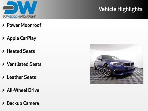 Mediterranean Blue Metallic 2018 BMW M550 i xDrive