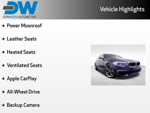 Mediterranean Blue Metallic 2018 BMW M550 i xDrive