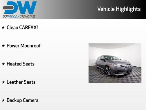 Modern Steel Metallic 2017 Honda Civic EX-L