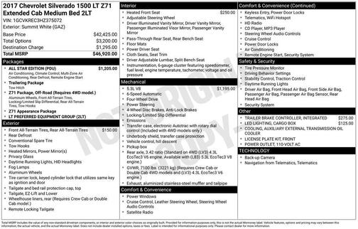 2017 Chevrolet Silverado 1500 LT