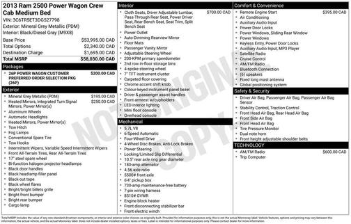 Mineral Gray Clearcoat Metallic 2013 RAM 2500 Power Wagon
