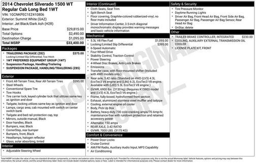 Summit White 2014 Chevrolet Silverado 1500 Work Truck