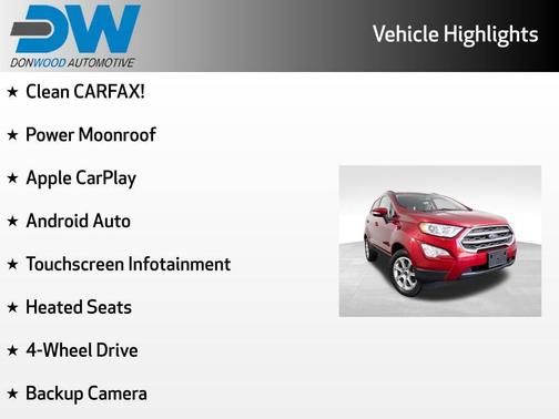 Ruby Red Metallic Tinted Clearcoat 2020 Ford EcoSport SE