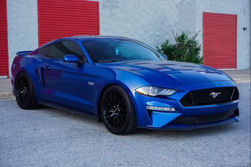 Blue 2018 Ford Mustang GT