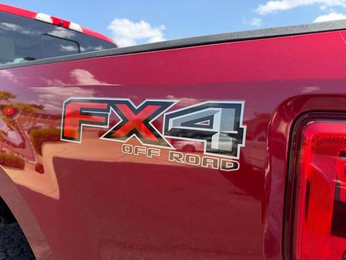 Red 2018 Ford F-250 Lariat