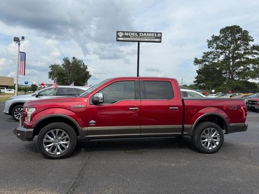 Red 2017 Ford F-150 King Ranch