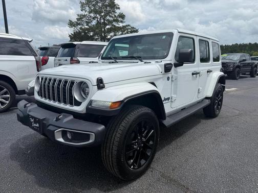 White 2025 Jeep Wrangler 4xe Sahara