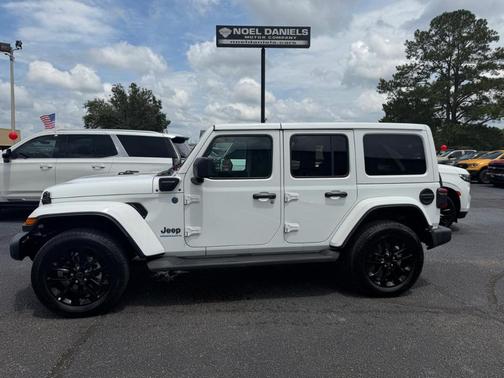 White 2025 Jeep Wrangler 4xe Sahara