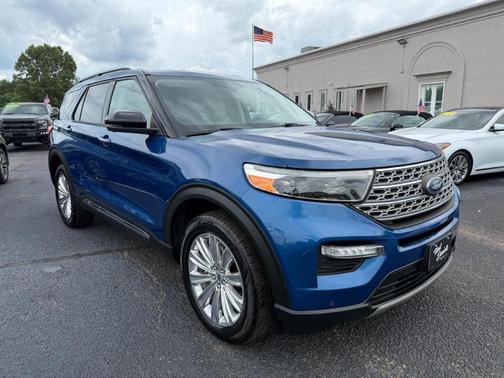 Blue 2021 Ford Explorer Limited
