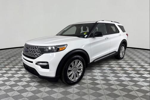 Star White Metallic Tri-Coat 2020 Ford Explorer Limited