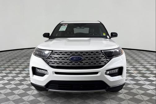 Star White Metallic Tri-Coat 2020 Ford Explorer Limited