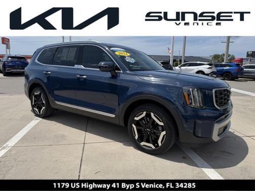 Midnight Lake Blue 2024 Kia Telluride S
