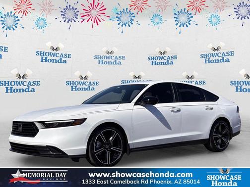 Platinum White Pearl 2026 Honda Accord Hybrid Sport