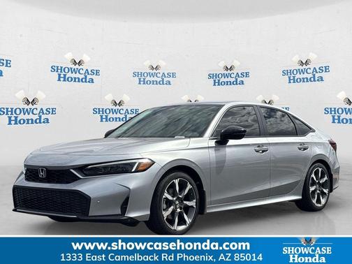 Solar Silver 2026 Honda Civic Hybrid Sport Touring