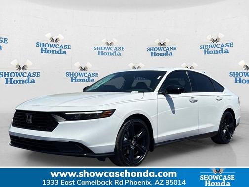 Platinum White Pearl 2026 Honda Accord Hybrid Sport-L
