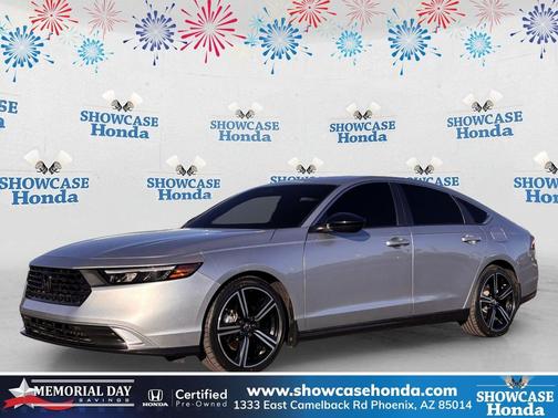 Solar Silver 2024 Honda Accord Hybrid Sport