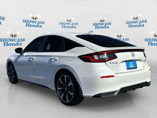 Platinum White Pearl 2026 Honda Civic Hybrid Sport Touring