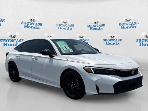 Platinum White Pearl 2026 Honda Civic Sport