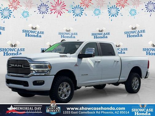 Bright White Clearcoat 2024 RAM 2500 Laramie Crew Cab 4x4 6'4' Box